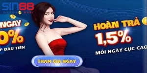 Khuyến mãi SIN88 hỗ trợ hoàn trả với tỷ lệ cực cao